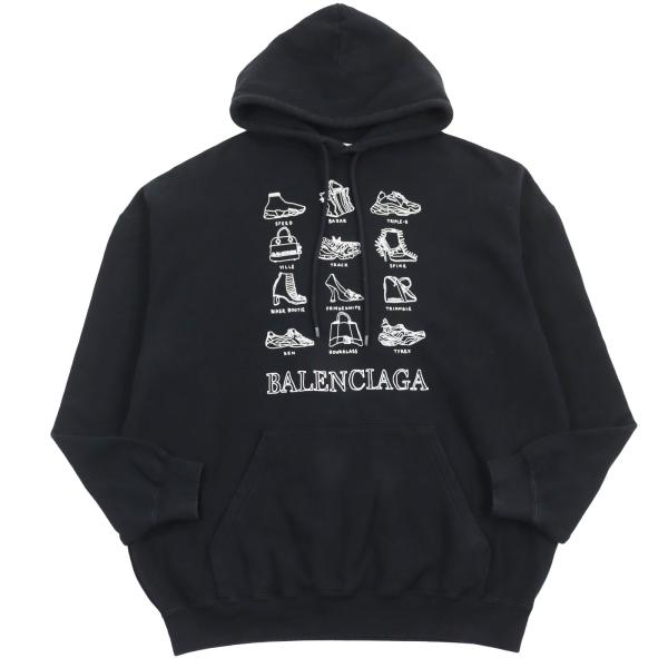 バレンシアガ　バックプリント　パーカー バレンシアガバックプリントロゴ パーカー 即完売モデルBALENCIAGA