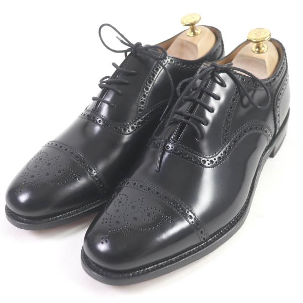 未使用品□Loake ローク 201 3625ラスト セミブローグ パンチド 