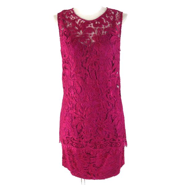 極美品△DOLCE&GABBANA ドルチェ＆ガッバーナ 黒タグ キャミソール付 総レース ノースリーブ トップス スカート セットアップ 42 正規品 極美品△DOLCE&GABBANA ドルチェ＆ガッバーナ 黒タグ キャミソール付