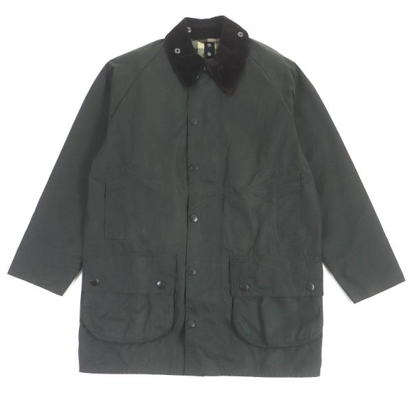 美品□Barbour バブアー 2002414 MWX0017SG19 BEAUFORT 襟コーデュロイ