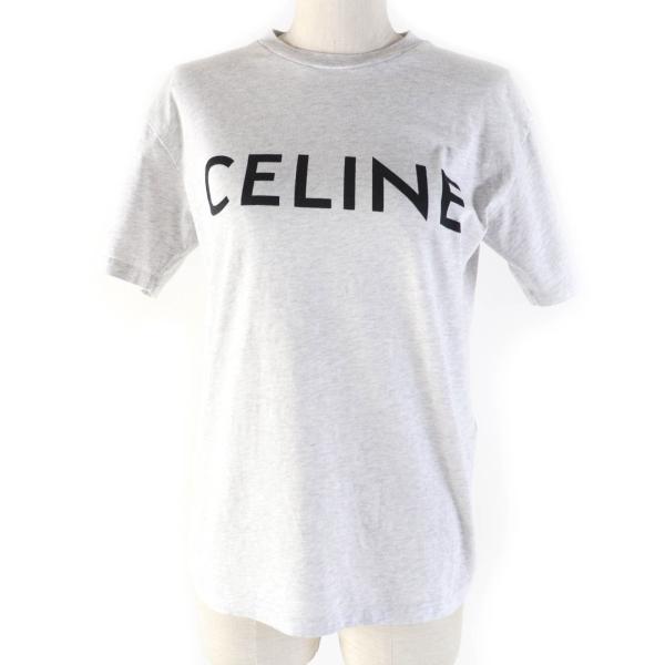 CELINE / ロゴプリントルーズフィットTシャツ/S/コットン/グレー/2X764501F// CELINE（セリーヌ） 極美品☆CELINE 2X764501F コットン100％ ロゴ