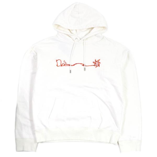 美品 DIOR x Cactus Jack パーカー ホワイト M Dior HOMME 極美品□DIOR ディオール オム 22AW 283J678C0531 カクタス