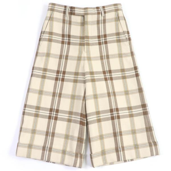 新品 GUCCI イタリア製 パンツ 確実正規 未使用 グッチ チェック柄パンツ 新品 GUCCI イタリア製 パンツ 確実正規 未使用 グッチ チェック