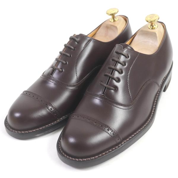 未使用品□REGAL リーガル パンチドキャップトゥ レースアップ レザー ドレスシューズ ビジネスシューズ ダークブラウン 26 日本製 REGAL（リーガル） 未使用品□REGAL パンチドキャップトゥ レース