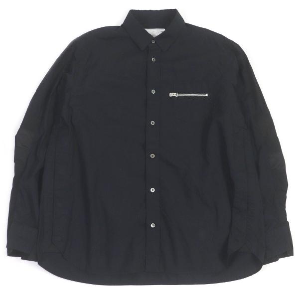 良品□Sacai サカイ 21SS 21-02534M Typewriter Grosgrain Shirt 異 