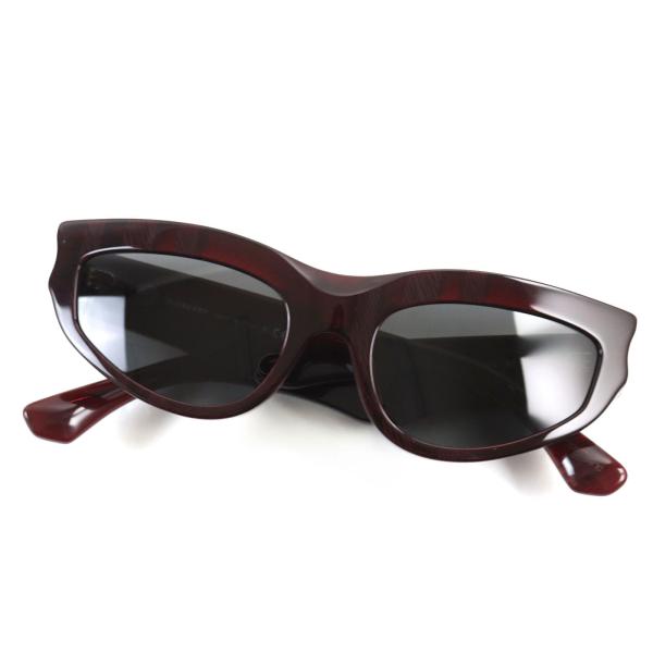 美品○BURBERRY バーバリー B 4425-U ロゴ金具付き キャットアイ サングラス ブラウン系 55□19 145 箱・ケース付き 伊製 レディース BURBERRY（バーバリー） 美品○BURBERRY B 4425-U ロゴ金具付き