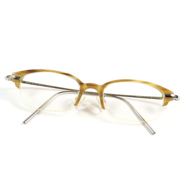 良品○LOTOS ロトス 18Kフレーム スクエア ハーフリム メガネ 眼鏡 アイウェア ホワイトゴールド べっ甲柄 度入り 独製 総重量26.2g 良品○LOTOS ロトス 18Kフレーム スクエア ハーフリム メガネ 眼鏡