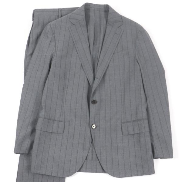 【新品・未使用品】 LARDINI ラルディーニ スーツ ウール100% LARDINI（ラルディーニ） 極美品□LARDINI ウール100％ ストライプ