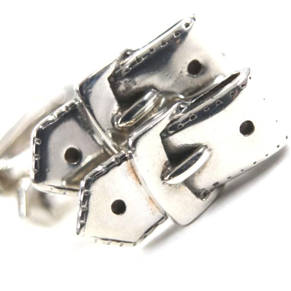 HERMES（エルメス） 美品▽HERMES ヴィンテージ ベルトモチーフ カフス