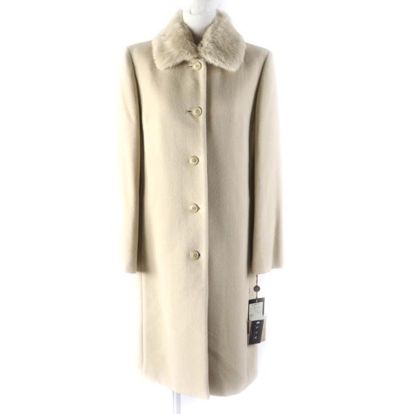 未使用品★COJANA 東京スタイル コジャーナ 東京スタイル アンゴラ100% 襟元ラビットファー付 コート ベージュ 9 正規品 レディース 未使用品☆COJANA 東京スタイル コジャーナ アンゴラ100% 襟元ラビット