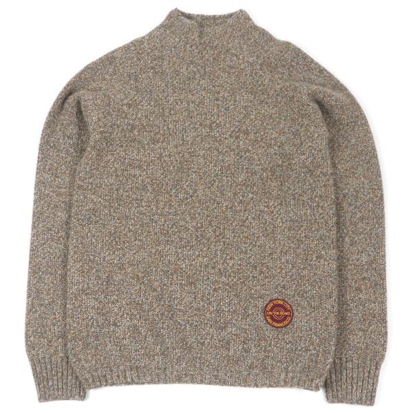 未使用品□DIOR×Cactus Jack  ディオール オム×カクタスジャック 293M630AT363 トラヴィス・スコット ワッペン付き モックネック ニット セーター マルチカラー S イタリア製 正規品 メンズ brand-td-store_00028810