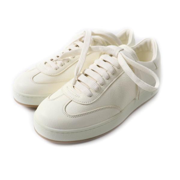 未使用品★CHURCH’S チャーチ  LAURELLE ディアスキン レースアップ スニーカー アイボリー 38 保存袋付き 伊製 レディース 定価134200円 Church's（チャーチ） 未使用品☆CHURCH'S LAURELLE ディアスキン