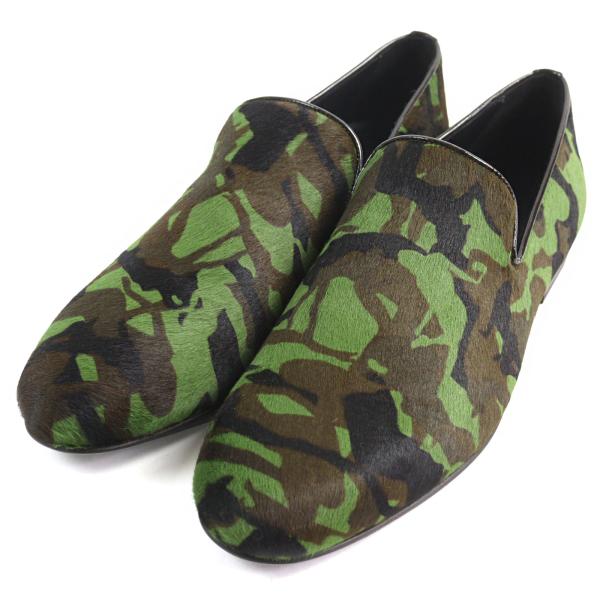JIMMY CHOO ジミーチュウ カモフラ柄 レザー コインローファー 43 ドンドン見直し】未使用品○JIMMY CHOO ジミーチュウ カモフラ柄