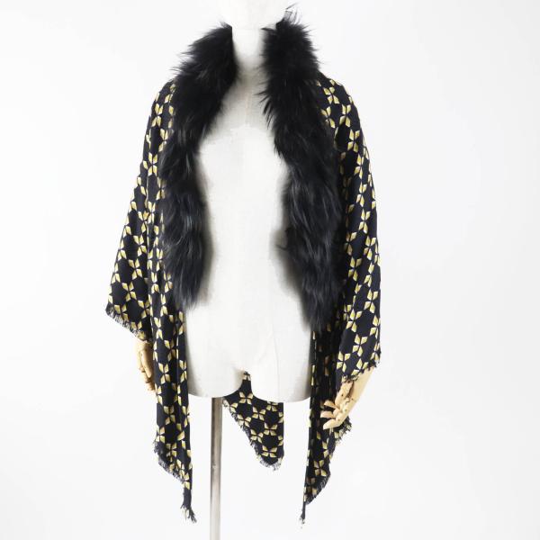 FENDI（フェンディ） 美品◎FENDI FXT069 シルク混 ラクーンファー