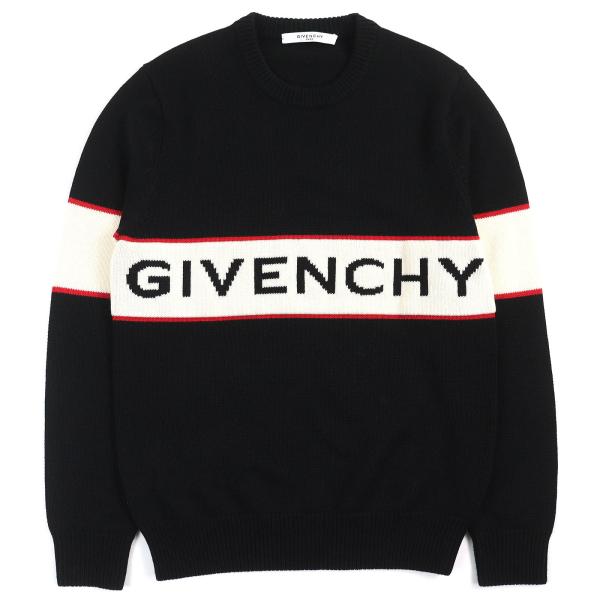 極美品△GIVENCHY ジバンシィ BM900G400M Band Heavy Sweater ウール