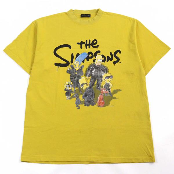 美品○BALENCIAGA The Simpsons バレンシアガ ザ・シンプソンズ 22SS 676589 クルーネック オーバーサイズ 半袖Ｔシャツ L 正規品 メンズ 美品○BALENCIAGA The Simpsons バレンシアガ ザ・シンプソンズ 22SS