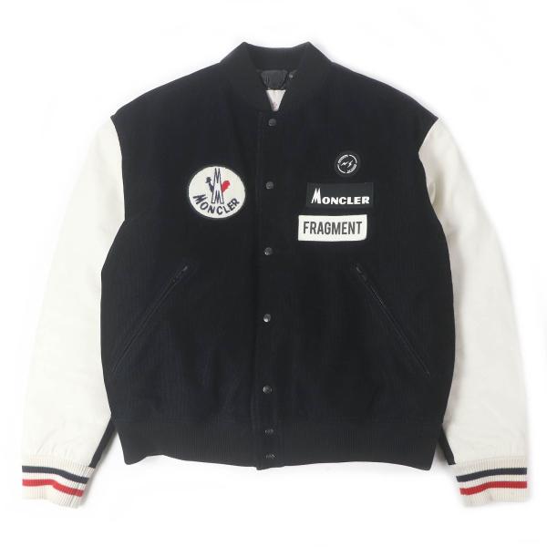 良品□モンクレール ジーニアス 7 21-22AW SVEN ヒロシフジワラ フラグメント 袖レザー ダウン ボンバージャケット 2 イタリア製 正規品 良品□モンクレール ジーニアス 7 21-22AW SVEN ヒロシフジワラ