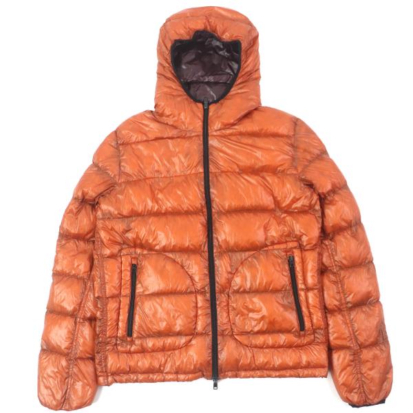 【希少】オレンジカラー！HERNO 7 Den ダウンジャケット サイズ42 HERNO（ヘルノ） 良品△Herno 2018年 PI0520U リバーシブル 7DENIER