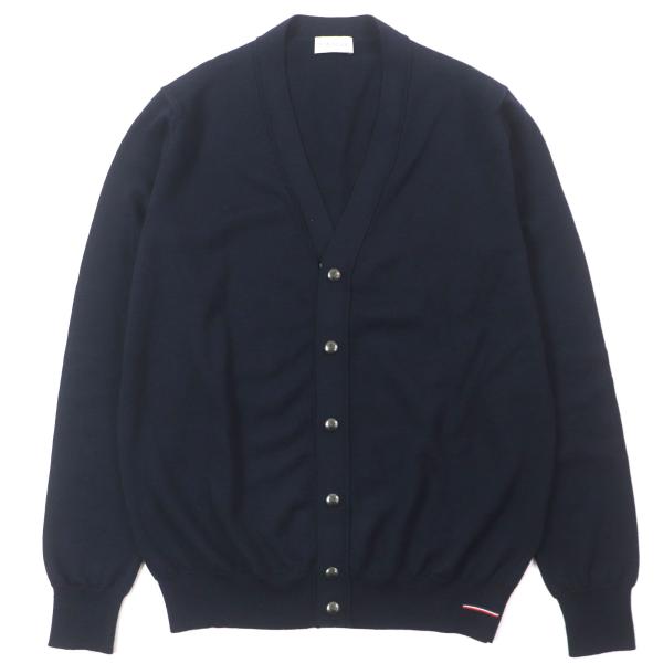 モンクレール　ニット　ネイビー　美品 MONCLER 美品▽MONCLER モンクレール 2019年製 MAGLIONE ウール