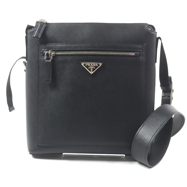 PRADA 極美品▽PRADA プラダ 2VH062 トライアングルロゴ 三角