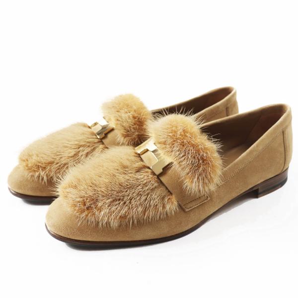 HERMES（エルメス） 美品◎HERMES モカシン パリ ゴールド金具 H金具