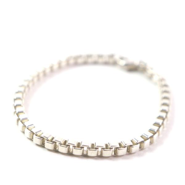 TIFFANY　ティファニー　925シルバー チェーン　ベネチアンブレスレット TIFFANY&Co. 美品▽TIFFANY&Co. ティファニー ベネチアン