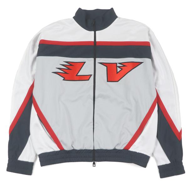 未使用品□ルイヴィトン 2022年製 エンベリッシュド LVグラフィック ホッケー トラックブルゾンジャケット グレー L イタリア製 正規品 LOUIS VUITTON（ルイ・ヴィトン） 未使用品□ルイヴィトン 2022年製