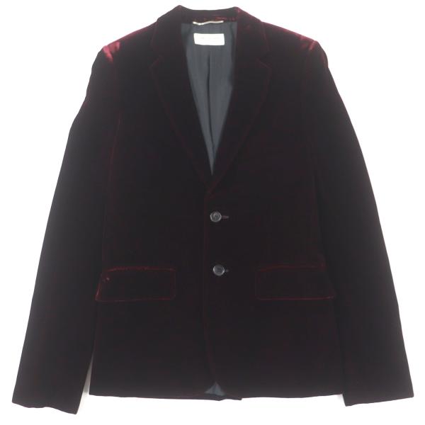極美品▽SAINT LAURENT PARIS サンローランパリ 464740 ベロア 裏