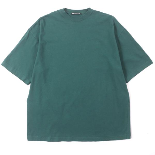 美品▼BALENCIAGA バレンシアガ 2020年製 570805 バックロゴプリント オーバーサイズ ショートスリーブ 半袖Ｔシャツ XS 正規品 メンズ BALENCIAGA（バレンシアガ） 美品▽BALENCIAGA 2020年製 570805 バック