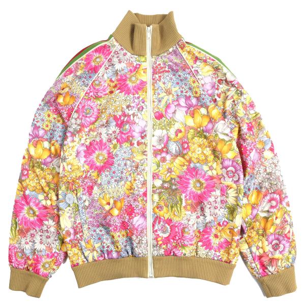 極美品△GUCCI×THE NORTH FACE グッチ×ザ・ノースフェイス 651323 フローラルプリント ウェブライン トラックジャケット マルチ S 正規品 極美品△GUCCI×THE NORTH FACE グッチ×ザ・ノースフェイス 651323