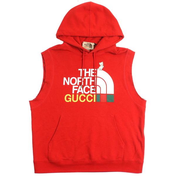 Gucci × THE NORTHFACE パーカー 2021 GUCCI X THE NORTH FACE COTTON HOODED SWEATSHIRT BROWN TNF