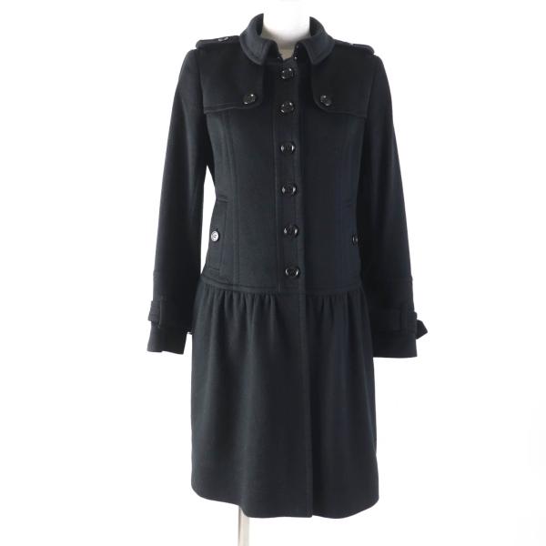 美品☆BURBERRY LONDON バーバリーロンドン カシミヤ100％ ロゴボタン
