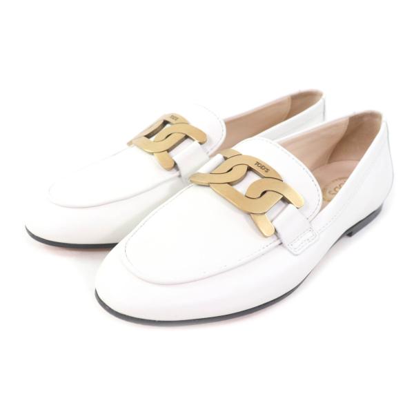 美品☆TOD'S トッズ WXW79A0DD00MID ケイト チェーンモチーフ レザー