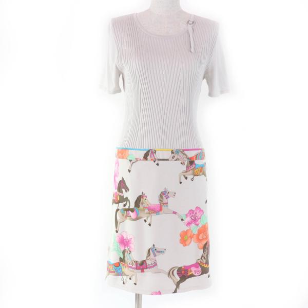 極美品☆LEONARD SPORT レオナールスポーツ フラワー・総柄デザイン