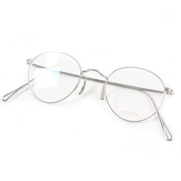 極美品□ayame アヤメ MANRAY ボストンフレーム メガネ 眼鏡 アイ