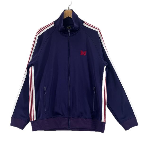 NEEDLES バタフライロゴ パープル ジャージジャケット L NEEDLES バタフライロゴ パープル ジャージジャケット L Needles