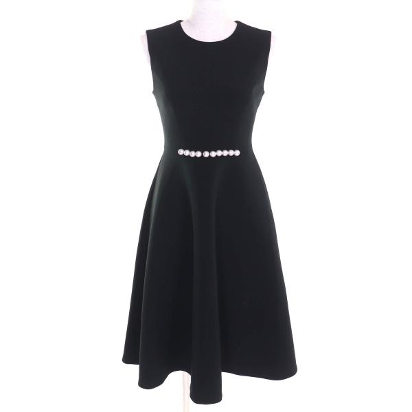 yoko chan ヨーコチャン ワンピース ノースリーブ ブラック パール YOKO CHAN - YOKOCHAN ヨーコチャン パール Aラインワンピースの
