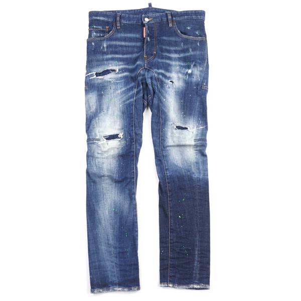 【ドンドン見直し】美品○DSQUARED2 ディースクエアード 19SS S74LB0516 Tidy Biker Jean ダメージ加工 デニムパンツ 46 正規品 メンズ brand-td-store_00037602