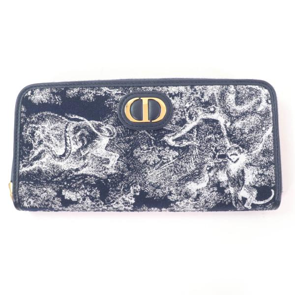 Dior 30 MONTAIGNE ロングウォレット 人気のデニム♪ Dior☆30 Montaigne Voyageur ロングウォレット (Dior