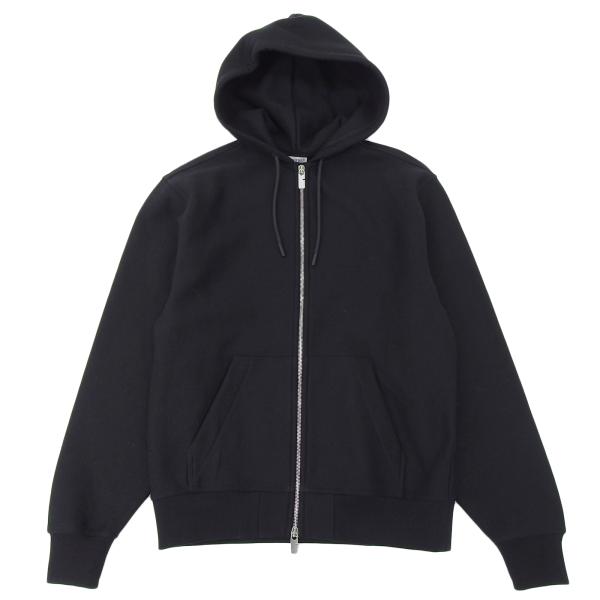 未使用品▲BURBERRY バーバリー 8099928 コットン バックロゴ入り Zip Up フーディ パーカー ブラック M 正規品 メンズ BURBERRY（バーバリー） 未使用品△BURBERRY 8099928 コットン バック