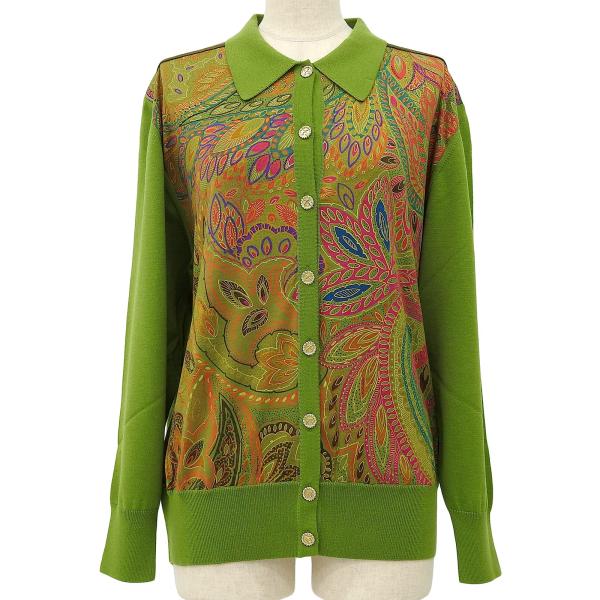 極美品△LEONARD FASHION レオナール ファッション シルク混 ロゴ