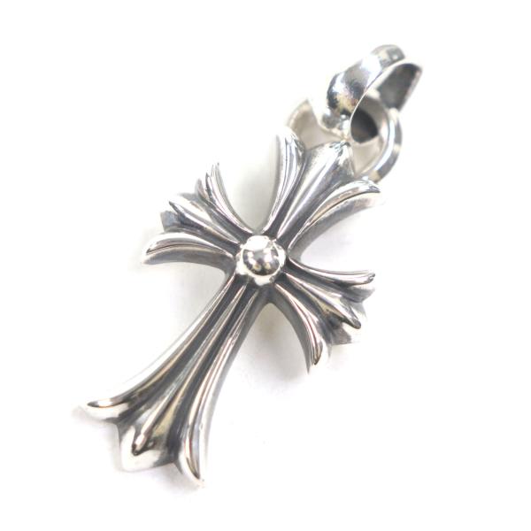 美品▽CHROME HEARTS クロムハーツ スモールCHクロス Wベイル 925