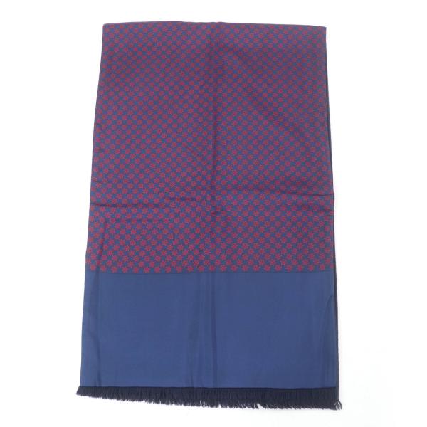 極美品☆HERMES エルメス シルク アンゴラ イカリ柄 フリンジ付 ショール ストール マフラー ネイビー 箱付き フランス製 レディース HERMES（エルメス） 極美品☆HERMES シルク アンゴラ イカリ柄