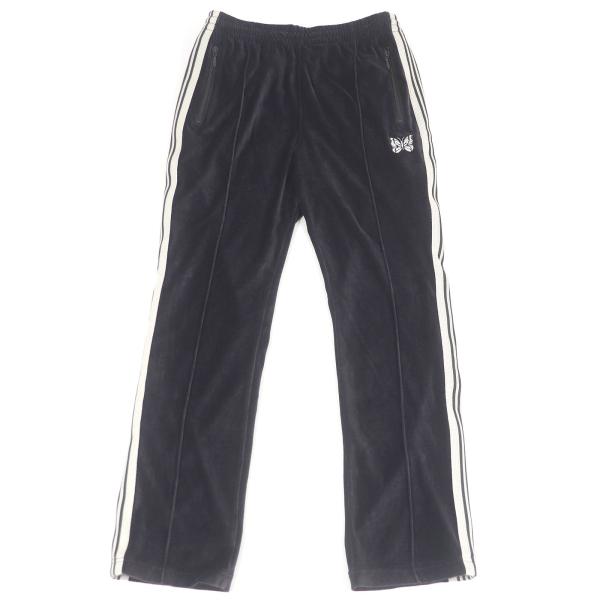 ニードルス ベロア トラックパンツ サイドライン パープル サイズS