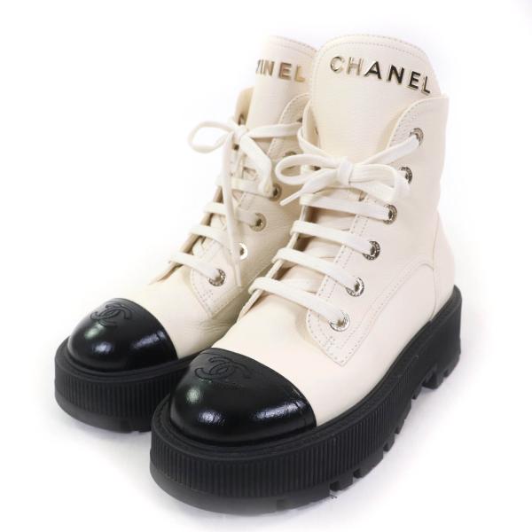 CHANEL ショートブーツ/美品(サイズ37) 楽天市場】CHANEL シャネル ショートブーツ カーフ パテント