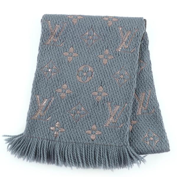 【美品✨】 VUITTON マフラー ウール エシャルプロゴマニア　フリンジ付き LOUIS VUITTON（ルイ・ヴィトン） 良品☆LOUIS VUITTON M70467