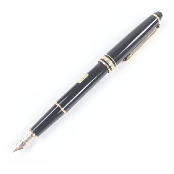 極美品□MONTBLANC モンブラン マイスターシュテュック クラシック ペン先14K Fニブ キャップ式 万年筆 ブラック ゴールド ドイツ製 メンズ MONTBLANC（モンブラン） 美品□MONTBLANC マイスターシュテュック