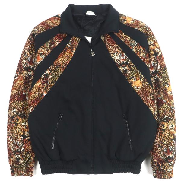 未使用品▼CELINE セリーヌ 22AW 2Y949435S エディ期 トリオンフ レオパード柄 タイガー 中綿 ZIPUP トラックジャケット S 正規品 メンズ CELINE（セリーヌ） 未使用品▽CELINE 22AW 2Y949435S エディ期