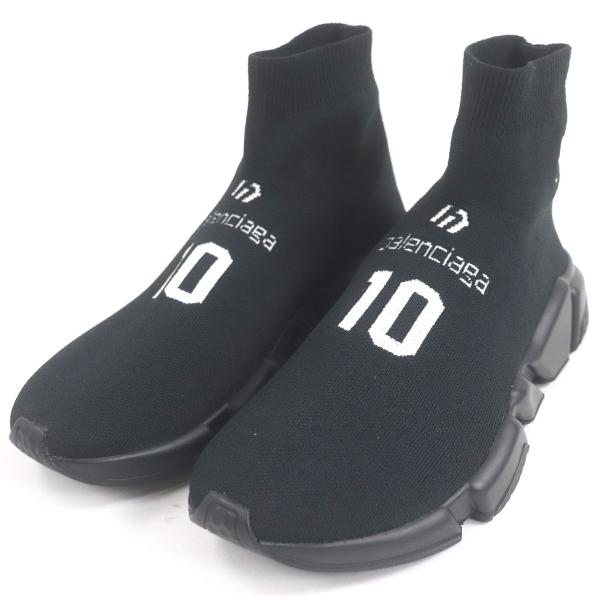 未使用品□BALENCIAGA バレンシアガ スピードトレーナー ニット ソックススニーカー ブラック 26.5 保存袋付き イタリア製 メンズ BALENCIAGA（バレンシアガ） 未使用品□BALENCIAGA スピードトレーナー