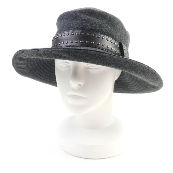 HERMES（エルメス） 極美品☆HERMES カシミヤ100％ レザートリム